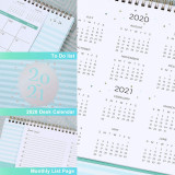 2021 Custom printing 365 day a page creative daily desk calendar printing wire-o binding 2021 calendar