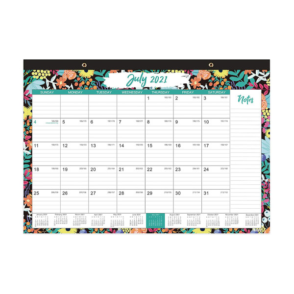 Custom Logo July 2021-Dec 2022 Easy Tear off Daily Monthly Wall Hanging Calendar with Notes List