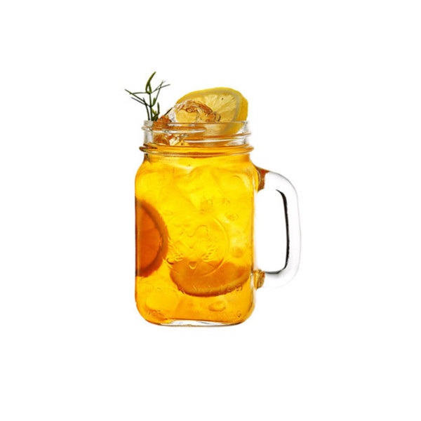 High quality restaurant clear juice coffee tea beer cup glass with handle accept  customized