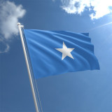 Rush delivery wholesale custom polyester campaign flag banner 3*5ft Somali flag