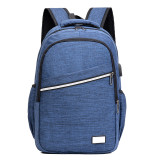 Fashion Cheap Oxford Customized Logo Student Backpack Waterproof USB Charging Laptop School Backpack