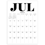 Custom Logo 2021-2022 Easy Tear-off Daily Plan Monthly Desktop Pad Wall Hanging Calendar
