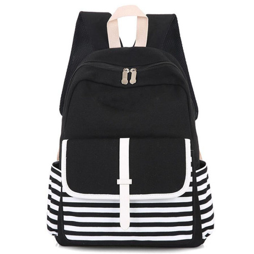 High Quality Wholesale Fashion Leisure Canvas School Backpacks for Teenage