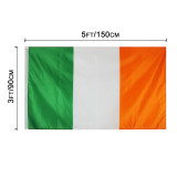 Factory price Custom 1 piece moq Fast delivery Ireland flag wholesale