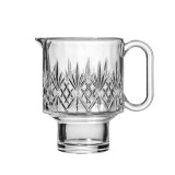650ml Reusable Stem Wine Glass Clear Cocktail Juice Cup Stackable Glass Cup with handle for  water/tea/milk/juice