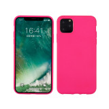 Rubber coating fluorescence pure color TPU mobile phone case for iPhone 11 Pro Max