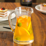 Wholesale Cold drink juice cup cocktail glasses with handle Glass kettle