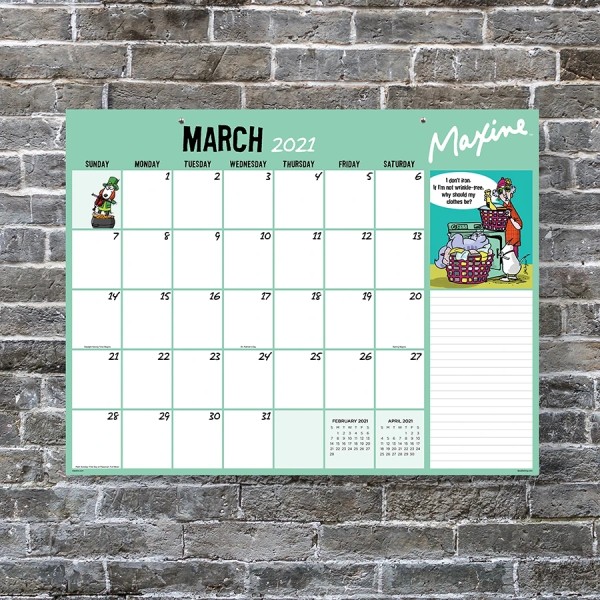 Customized Logo Full Color Printing 2021 Tear Off Large Desk Top Pad Wall Monthly Calendar Planner