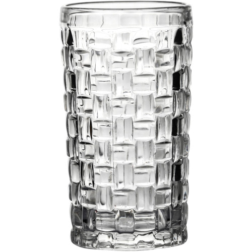 Creative bamboo high ball milk juice glass engraved cocktail glass for bar/restaurant