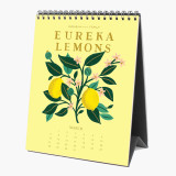 OEM Private Label Printed Desktop Standing Flip Table Spiral Monthly Desk Table Calendar