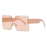 Superhot Eyewear 49800 Fashion Women Sun glasses Square Oversized Rimless Shades Sunglasses