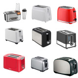 Stainless steel toaster and egg boilers