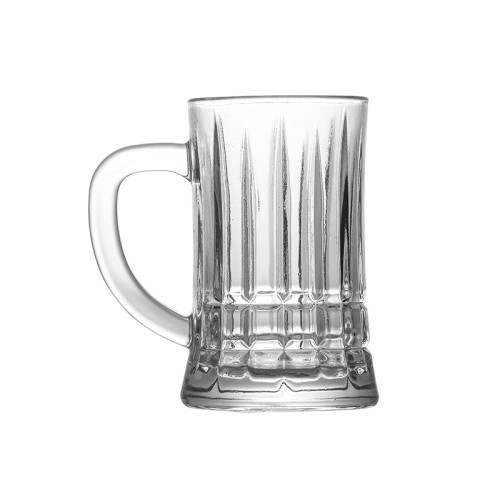 Accept custom stripes Beer Glass Mugs/drink Glass Cup/ Glass Beer Mug Cup Beer Stein with handles