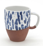 New arrived 10oz blue white water mugs set ceramic tea durable mug coffee