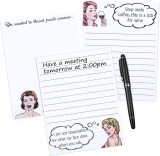6 Pieces Funny Novelty Writting Memo Pads Personalized 5.5 x 4.25 Inch Notepads for Coworkers Office Staff