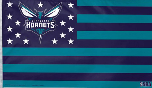 3*5ft wholesale NBA Charlotte hornets customizable flag and banner