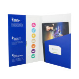 Wholesale custom logo a4 size white card paper files presentation folder with matt lamination