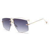 61616 Rimless Sunglasses Fashion Men Women brand designer Sun glasses Brown Gradient Shades
