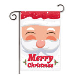 2 pcs order fast delivery 2020 tricot fabric Christmas garden decoration flag banner wholesale