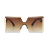 13345 Superhot Eyewear 2018 Fashion Women Sun glasses Oversized Square Rimless Sunglasses