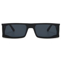 Superhot Eyewear 14745 Futuristic Rectangle Silver Mirrored Sunglasses