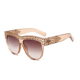 Superhot Eyewear 12132 Fashion Women Brand Designer Sun glasses Oversized Bling Crystal Rhinestone Sunglasses