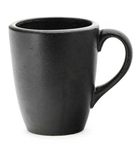 Custom logo plain black glazed color reusable ceramic coffee mug