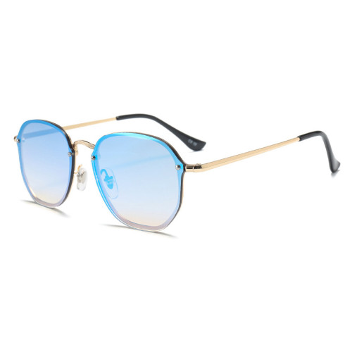 61516 Men Women Brand Designer Onesie Lens Sun glasses retro future Gradient Shades Hexagonal Sunglasses