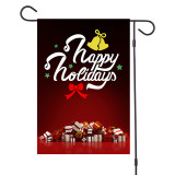 Newly arrived Customized Merry Christmas Banner Santa Pattern blank Garden Flag