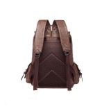 pu leather retro great capability backpack