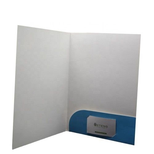 Custom printed glossy lamination a4 size office supply document  kraft paper file  folder