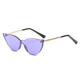 10252 Superhot Eyewear 2018 Fashion Cateye Candy Sun glasses One piece Lens Shades Trending Women Cat Eye Sunglasses