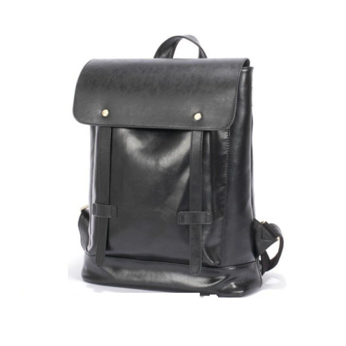 Custom Waterproof Pu Leather High School Fashion Laptop Backpack