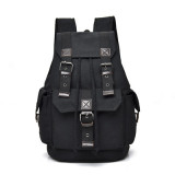 Mens women durable customize logo rucksack vintage canvas  laptop backpack  leisure school  backpack