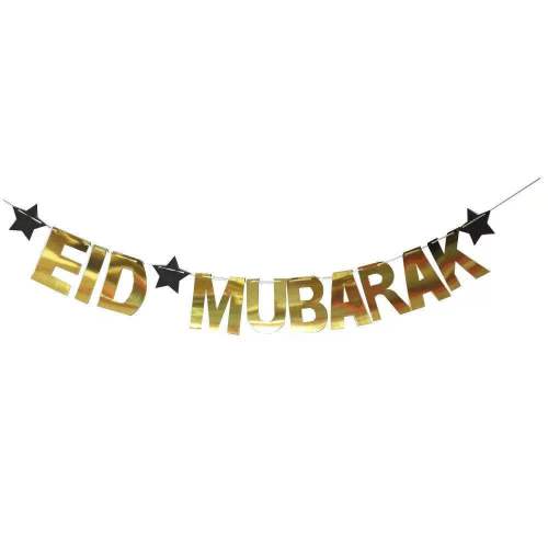 Eid Mubarak party decoration Pull flag ramadan  background banner