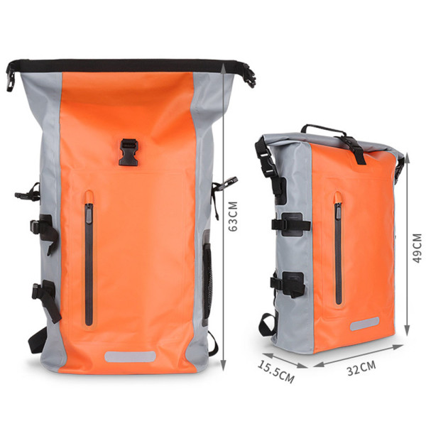 25L 500D PVC Tarpaulin Hiking Camping Waterproof Backpack Bag  custom floating drifting backpack