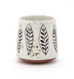 Unique geometric smart black and white ceramic coffee mug for gift