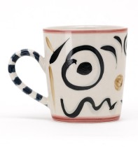 New design ceramic hand painting coffee mug customized