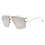 61616 Rimless Sunglasses Fashion Men Women brand designer Sun glasses Brown Gradient Shades