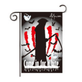 Supply Halloween double side print holiday flag custom party decoration blank yard garden flag