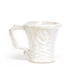 2020 New products white garden harvest mug ceramic mug with 3d reactive glaze