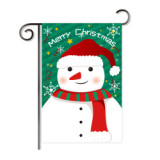 2 pcs order fast delivery 2020 tricot fabric Christmas garden decoration flag banner wholesale