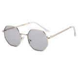 Superhot Eyewear 52200 Fashion 2021 Polygon Mirrored Lens Shades Metal Frame Sunglasses