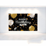 OEM custom happy Birthday Banners evening party decoration Holiday flag