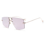 61616 Rimless Sunglasses Fashion Men Women brand designer Sun glasses Brown Gradient Shades