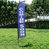 Custom Polyester Beach Feather Banner Advertising Sign Flags with flag stand