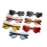 21433 Superhot Eyewear Fashion Metal Women Sun glasses 2019 New Trending Heart Sunglasses