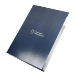 Office Suppliers Personalized Logo Files Holder A4 Size Customised Folder with Two Pockets