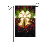 Merry Christmas holiday welcome yard flag custom logo flax fabric garden decoration flag