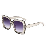 13032 Superhot Eyewear Fashion Women Brand Designer Square Gradient Shades Sunglasses